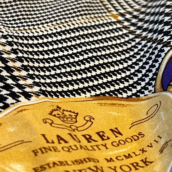 Ralph Lauren Silk Scarf  34x34 - Picture 3 of 7